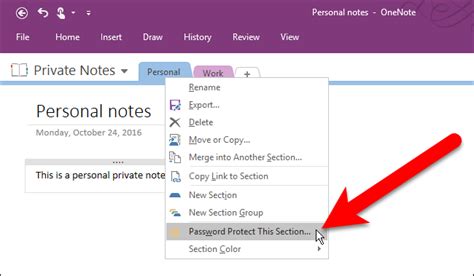 Image result for Lock Pages OneNote