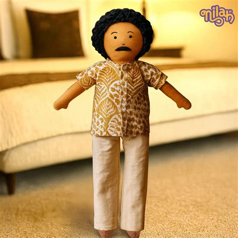 Handmade Parent Doll for Kids – Soft Fabric Indian Doll (Appa) | Safe ...