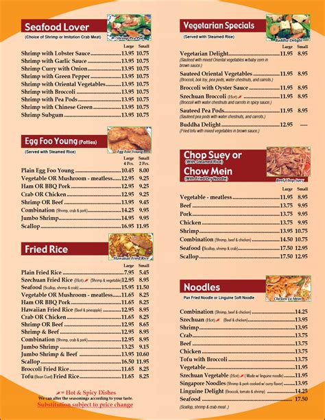 Grand Chinese Kitchen | Menu