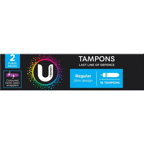 U By Kotex Tampons Regular Regular 16 Pack | Woolworths