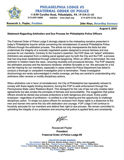 LATEST NEWS - FOP LODGE 5