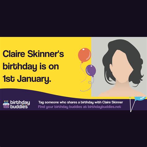 Claire Skinner's birthday is 1st January 1965