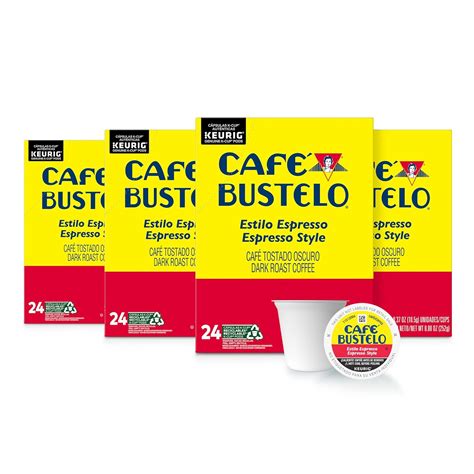 Amazon.com: Café Bustelo Espresso Style Dark Roast Coffee, 96 Keurig K ...