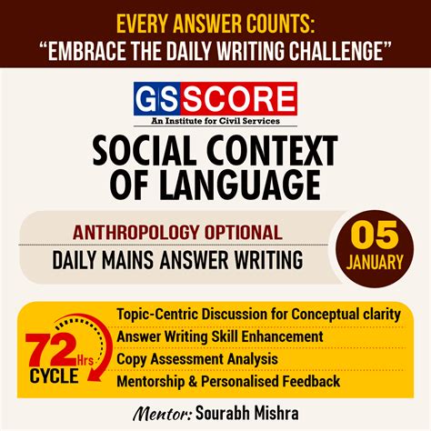 Anthropology Optional (Social context of language) by Sourabh Mishra ...