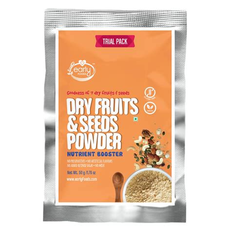 Early Foods - (Trial Pack) Dry Fruits & Seeds Powder - Blend of 7 ...