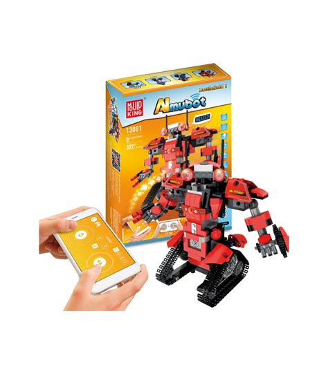 Image result for Coo Doo Almubot Building Robot Set RemoteApp Controlled Coding Walking Robot Kit
