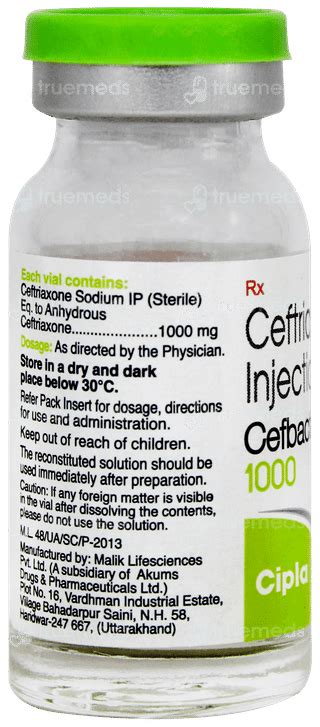 Cefbact 1000 Mg Injection: Uses, Side Effects, Price & Substitutes