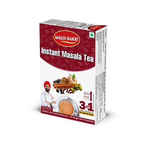 Blend of rich tea and aromatic spices | Wagh Bakri Instant Masala Tea