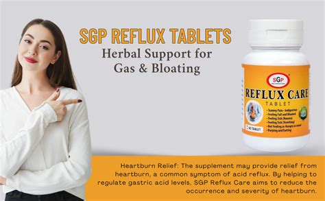 Buy SGP Reflux Care Regulate Gastric Acid Heartburn Gut Health Supports ...