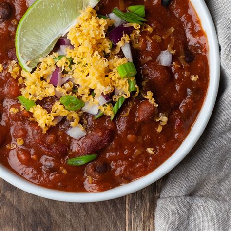 Ridiculously Easy Meatless Chili Recipe - The Domestic Dietitian