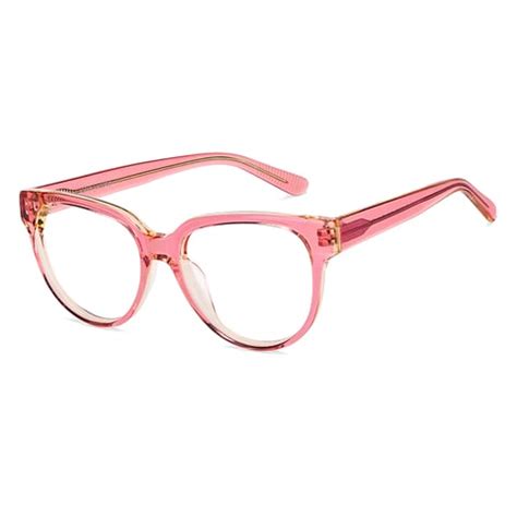 Buy Pink Transparent Pink Full Rim Cat Eye John Jacobs Rich Acetate JJ ...