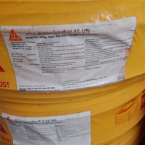Jual SIKA WATERBAR V-15 FLEXIBLE PVC WATERSTOP - Jakarta Timur ...