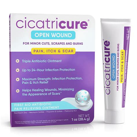 Cicatricure First Aid Antibiotic Ointment: Relief for Cuts, Burns, Itch ...