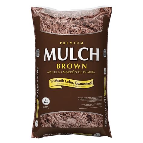 Premium 2-cu ft Dark Brown Mulch 90954 at Lowes.com
