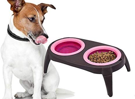 Sage Square Portable and Foldable 2 in 1 Anti Slip Food & Water Bowl ...