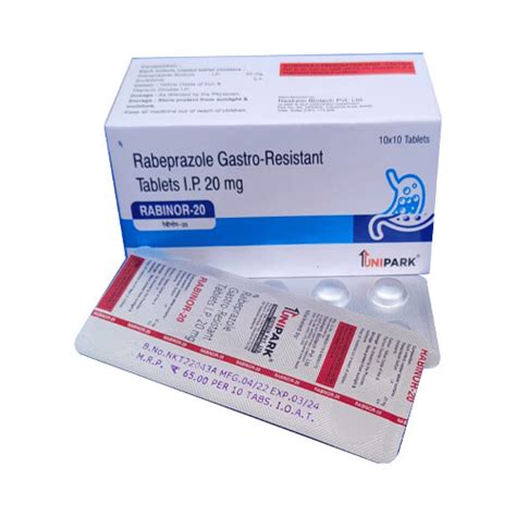 RABINOR-20 Tablets Unipark Biotech Pvt. Ltd.