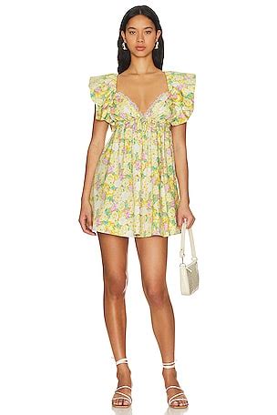 For Love & Lemons Yellow Lemon Dresses | REVOLVE Canada