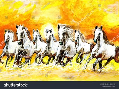 97 Seven Horses Painting Images, Stock Photos & Vectors | Shutterstock