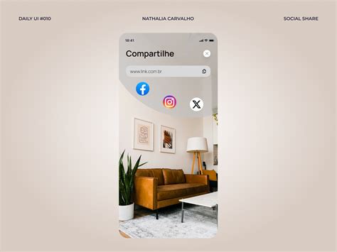 Daily UI #010: Social Share Image by Nathália Carvalho on Dribbble
