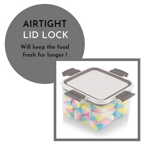 Buy Magnus Modulock Airtight Plastic Food Storage Container Set of 3 ...