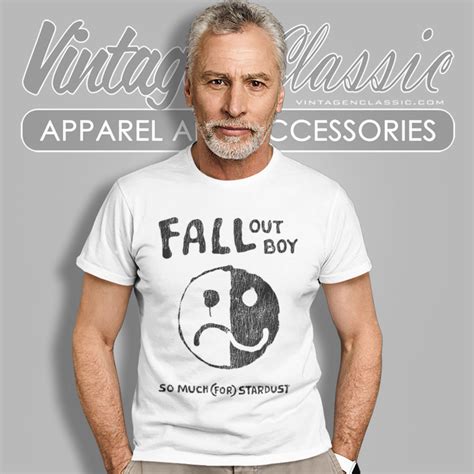 Fall Out Boy Shirt Smiley Stardust - Vintagenclassic Tee