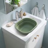 PEPPRIG wash-tub, foldable/green, 10 l (338 oz) - IKEA