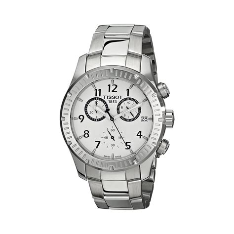 TISSOT T0394171103700 V8 CHRONOGRAPH SS SILVER DIAL MEN'S WATCH – The ...