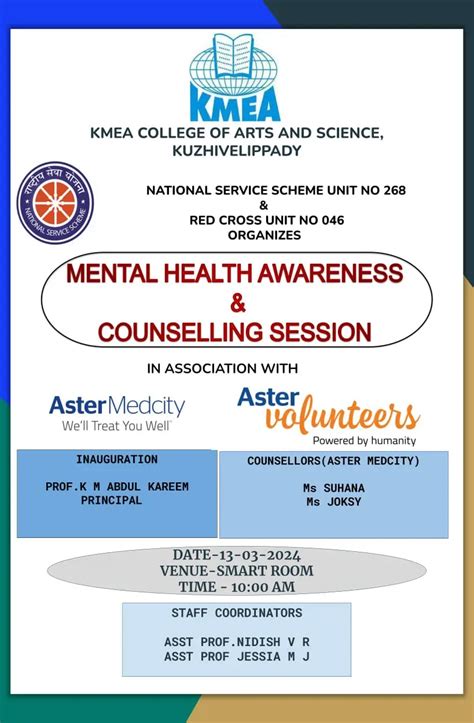 NSS -Red Cross - Aster Community Connect on 13-03-2024 - KMEA College ...