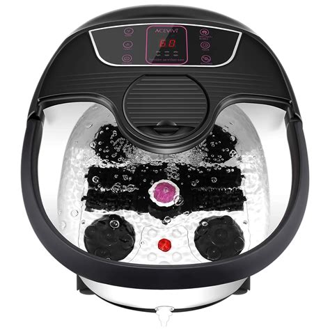 ACEVIVI Foot Spa Bath Massager With Heat,Bubble Jets,Pedicure Stone ...