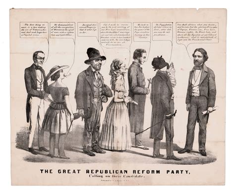 [john C. Frémont] "the Great Republican Reform Party," 1856 Lithograph ...