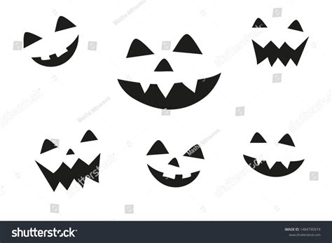 Jack O Lantern Faces Clip Art