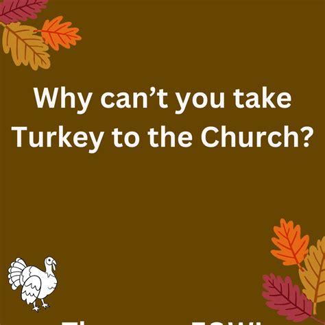 Thanks giving dad jokes | Turkey Church Humor