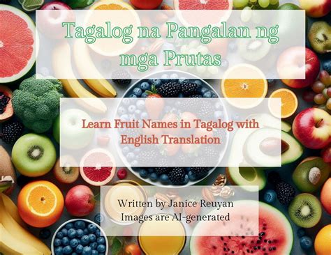Tagalog na Pangalan ng mga Prutas: Learn Fruit Names in Tagalog with ...