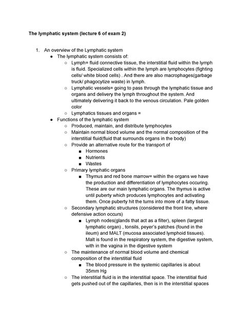 Lymphatic System Lecture 的图像结果