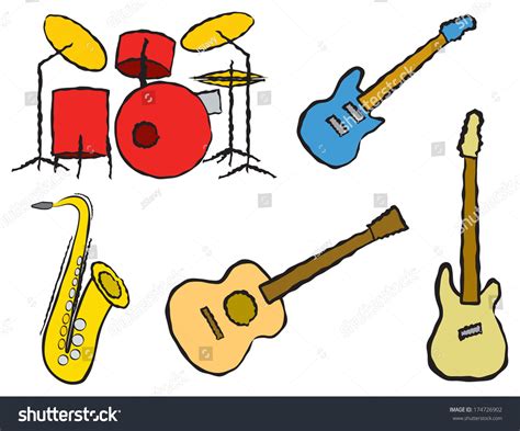 Musical Instrument Cartoon 的图像结果