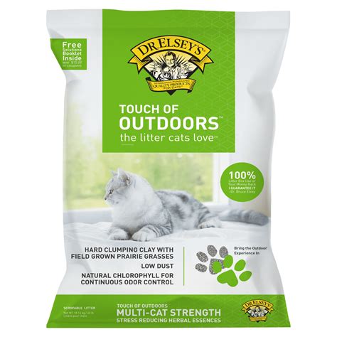 Dr. Elsey's Precious Cat Touch of Outdoors Clumping Clay Cat Litter ...