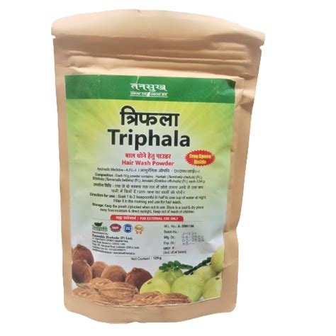 Triphala hair wash powder – Tansukh Herbals