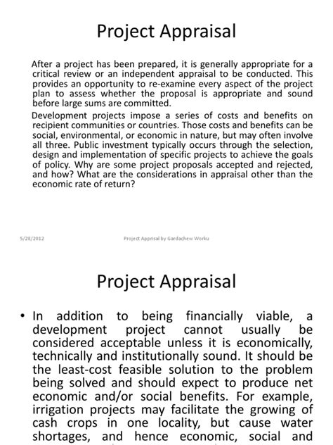 Project Appraisal Example 的图像结果
