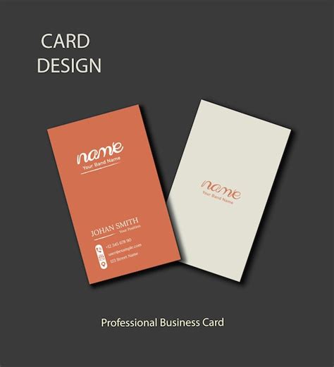 Free flat vector visiting card design | Premium Vector