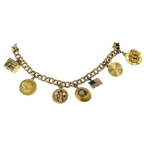 14k Gold Charm Bracelets