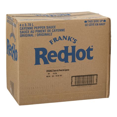 Sauce Cayenne Redhot Pepper - 4 x 3.78 L (Case = 1 x 3.78 L) - Franks ...