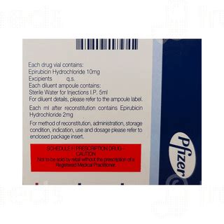 Farmorubicin 10 Mg Injection 5 Ml - Uses, Side Effects, Dosage, Price ...