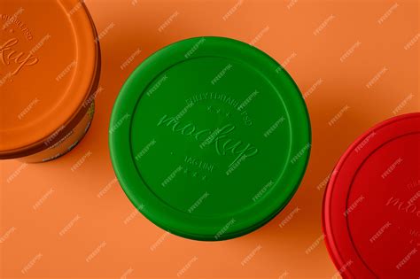 Premium PSD | Acai ice cream packaging mockup