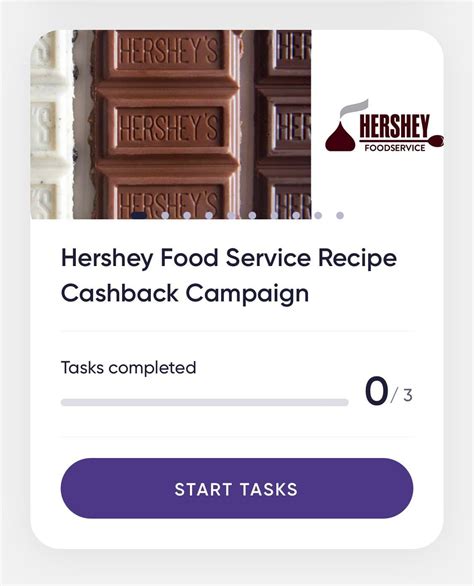 Hershey Food Service Recipe Cashback Campaign : r/Influenster