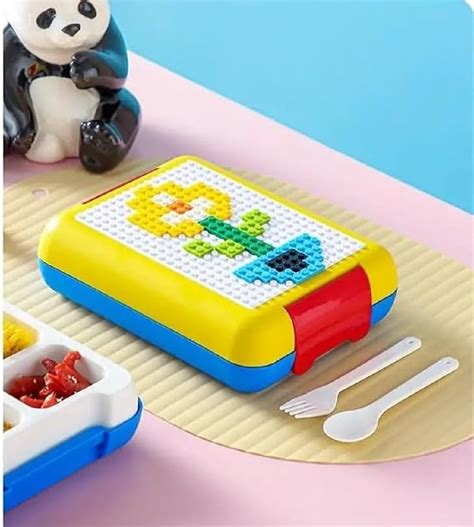 Kids LEGO Lunch Box – Leak-Proof, 4 Compartments - Kiddospedia
