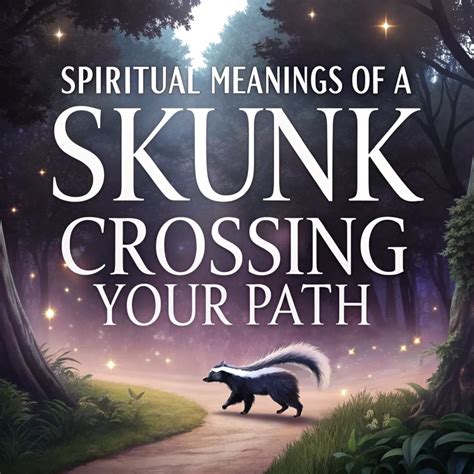 15 Spiritual Meanings of a Skunk Crossing Your Path - Soulful Meanings