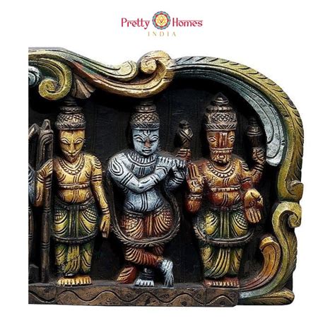 Dasavataram Wall Panel | Large Hand-Carved – Pretty Homes India