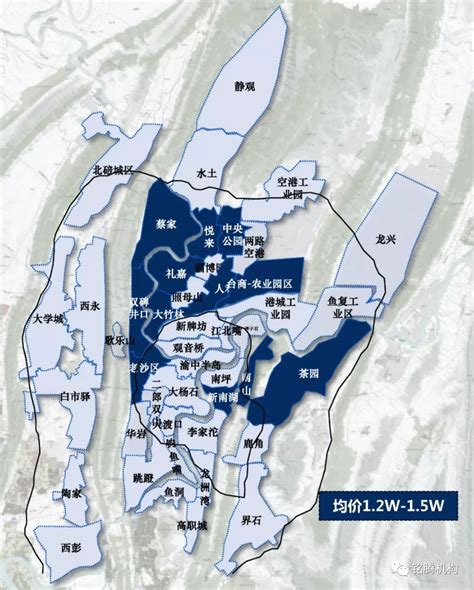 重庆主城区最新房价地图（2019年9月）_二环