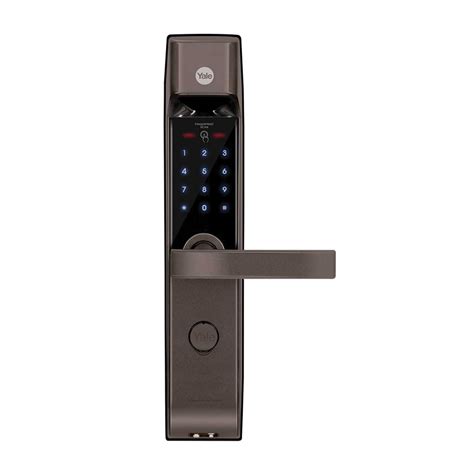 Yale YDM 4115 -A Series, Biometric Smart Lock, Brown With Fingerprint ...