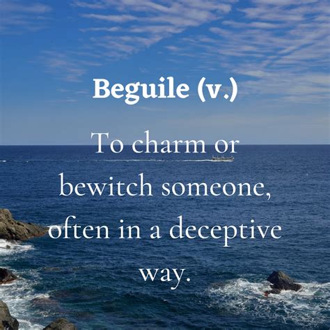 Beguile (v.) – Learn English With Me.